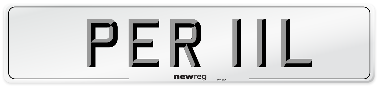 PER 11L Number Plate from New Reg